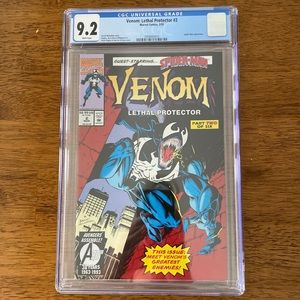 Venom Lethal Protector #2 CGC 9.2 White pages